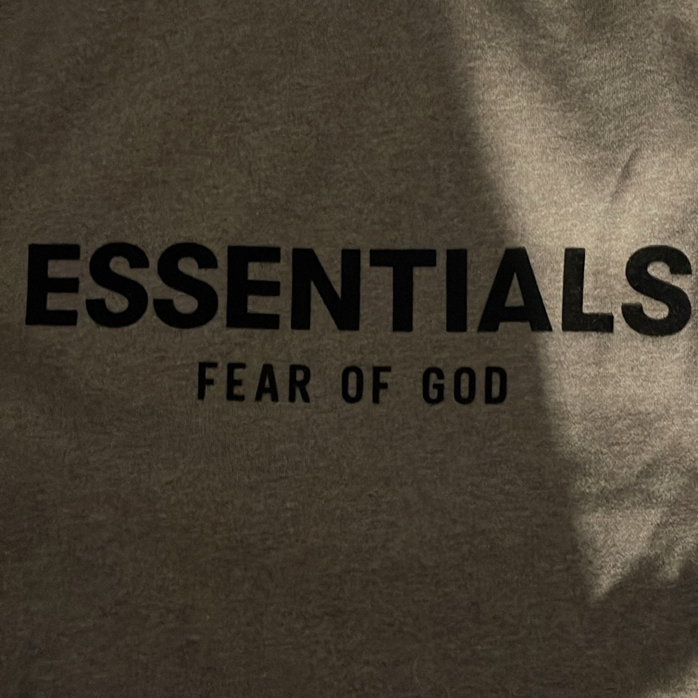 NWT Dark oatmeal Essential Fear Of God Hoodie. - Picture 4 of 7